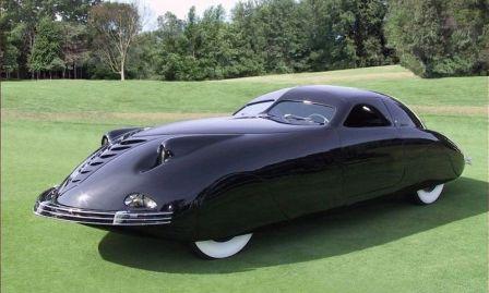 Vintage futuristic concept cars